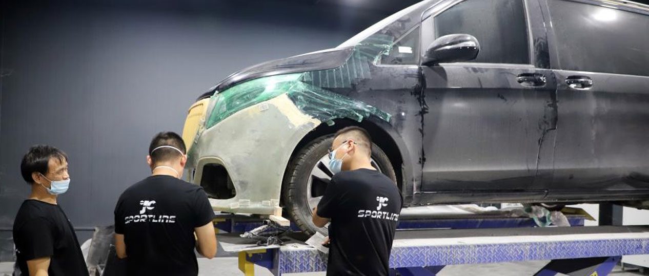 Mercedes-Benz Vito W447 wet carbon prototype parts