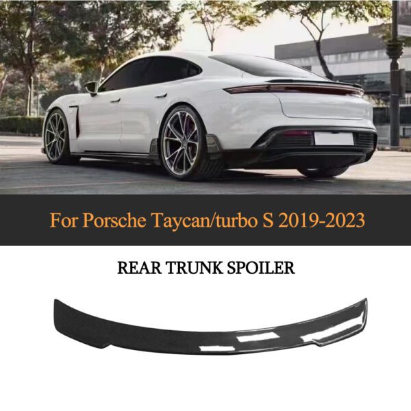 Carbon Fiber  Rear Spoiler for Porsche Taycan/turbo S 9J1 Sedan 4-Door
