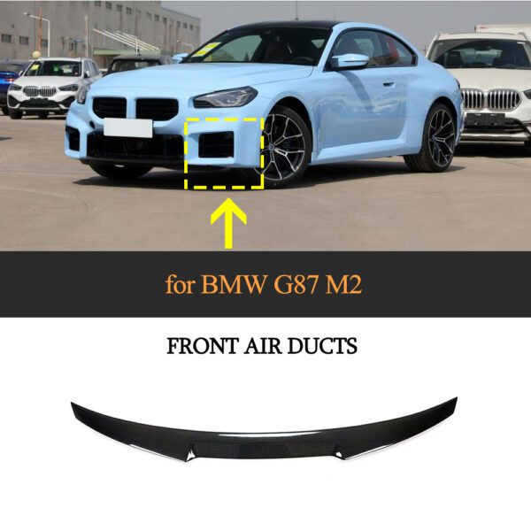 BMW G87 M2 Coupe Dry Carbon Front Bumper Vent Covers