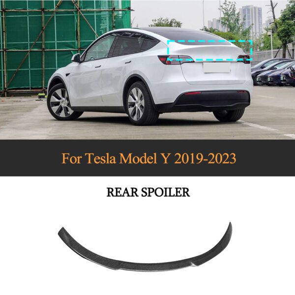For Tesla Model Y 2019-2024 Real Carbon Fiber Side Skirts