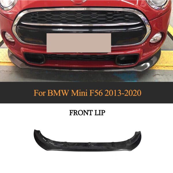 Carbon Fiber Front Bumper Lip Spoiler fits for Mini Cooper F56 JCW