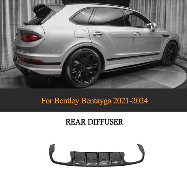 for Bentley Bentayga Dry Carbon Fiber Rear Difuser Sport Utility 4-Door