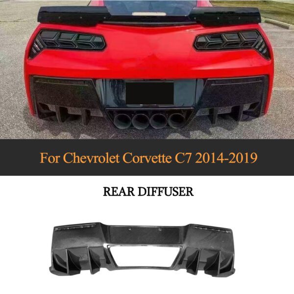 Carbon Fiber Rear Diffuser for Chevrolet Corvette C7