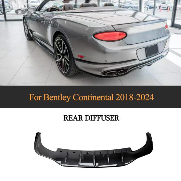 For Bentley Continental GT 2-door version limited edition W12 carbon fiber rear diffuser