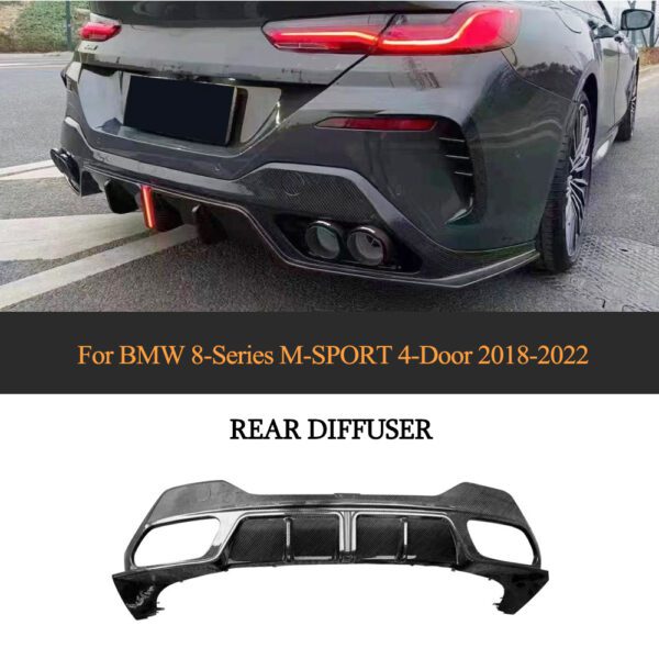 Dry Carbon Fiber G16 Car Side Skirts Extensions Splitters Lip Winglet Wings for BMW 8 Series M-Sport 840i Gran Coupe Sedan 4-Door 2018-2020