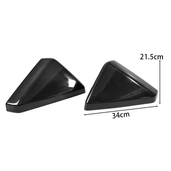 For Tesla Cybertruck 2024 2025 Carbon Side Rearview Mirror Cover Trim - Image 8
