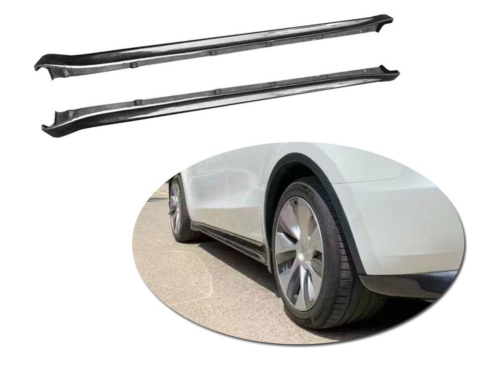 tesla carbon fiber side skirts 1