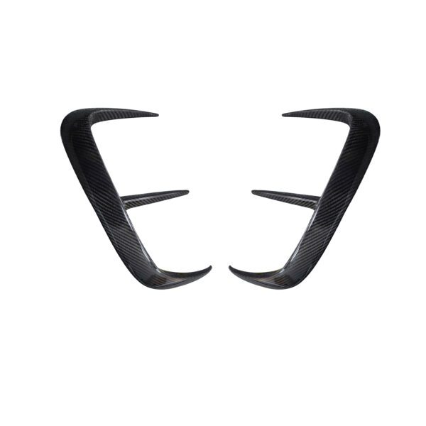 2020-2024 Mercedes-Benz GLS63 X167 Carbon Fiber Rear Bumper Canards Fins - Image 5
