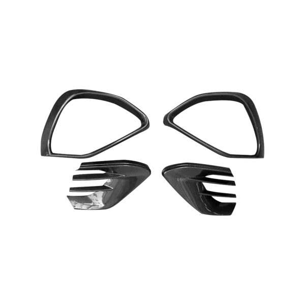 2024-2025 Mercedes-Benz GLE Coupe & SUV AMG-Line Brabus-Style Carbon Fiber Fog Light Trim (4-Piece Set) - Image 3