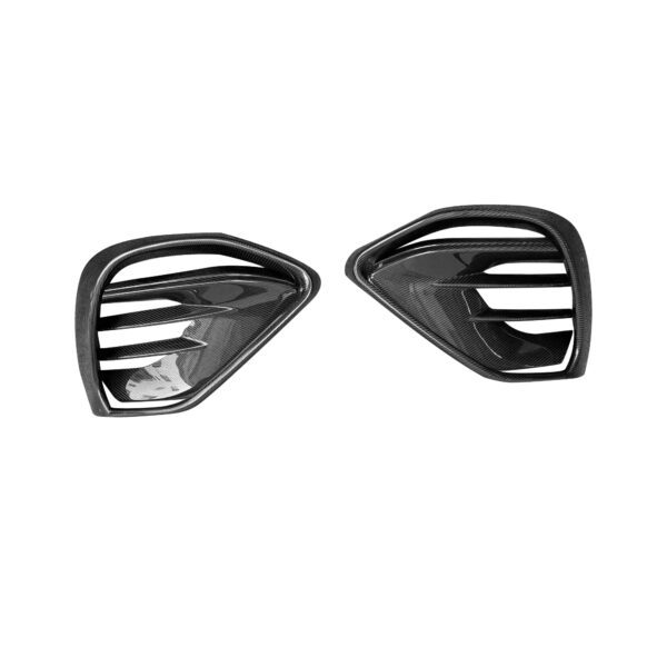 2024-2025 Mercedes-Benz GLE Coupe & SUV AMG-Line Brabus-Style Carbon Fiber Fog Light Trim (4-Piece Set) - Image 4