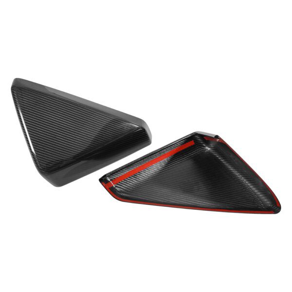 For Tesla Cybertruck 2024 2025 Carbon Side Rearview Mirror Cover Trim - Image 6