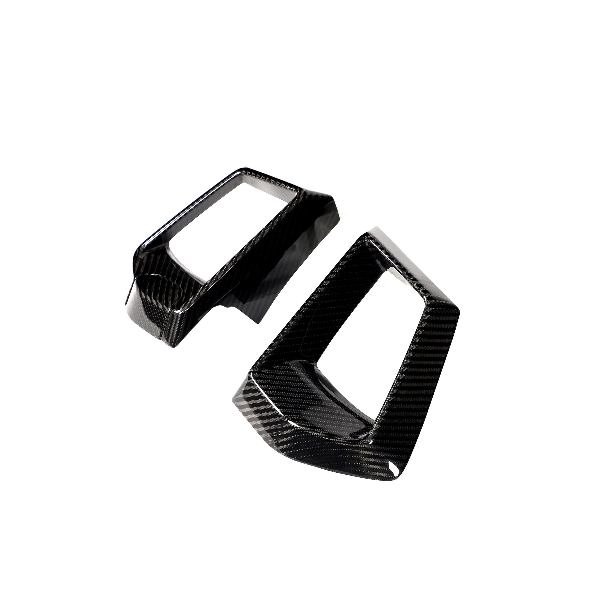 Carbon Fiber Front Bumper Grille Cover Trim Accessories