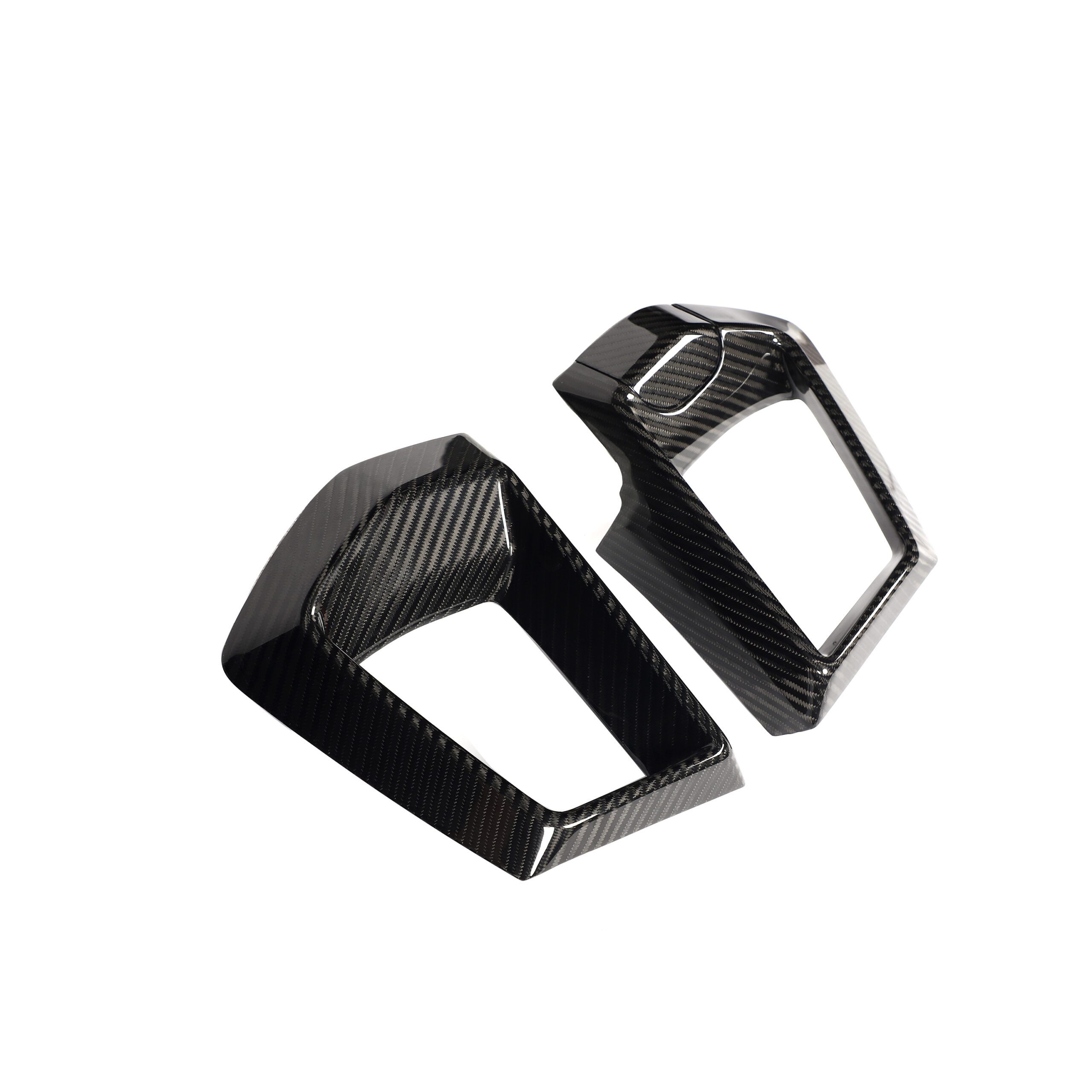 Carbon Fiber Front Bumper Grille Cover Trim Accessories for 2024 Ford Mustang S650 GT