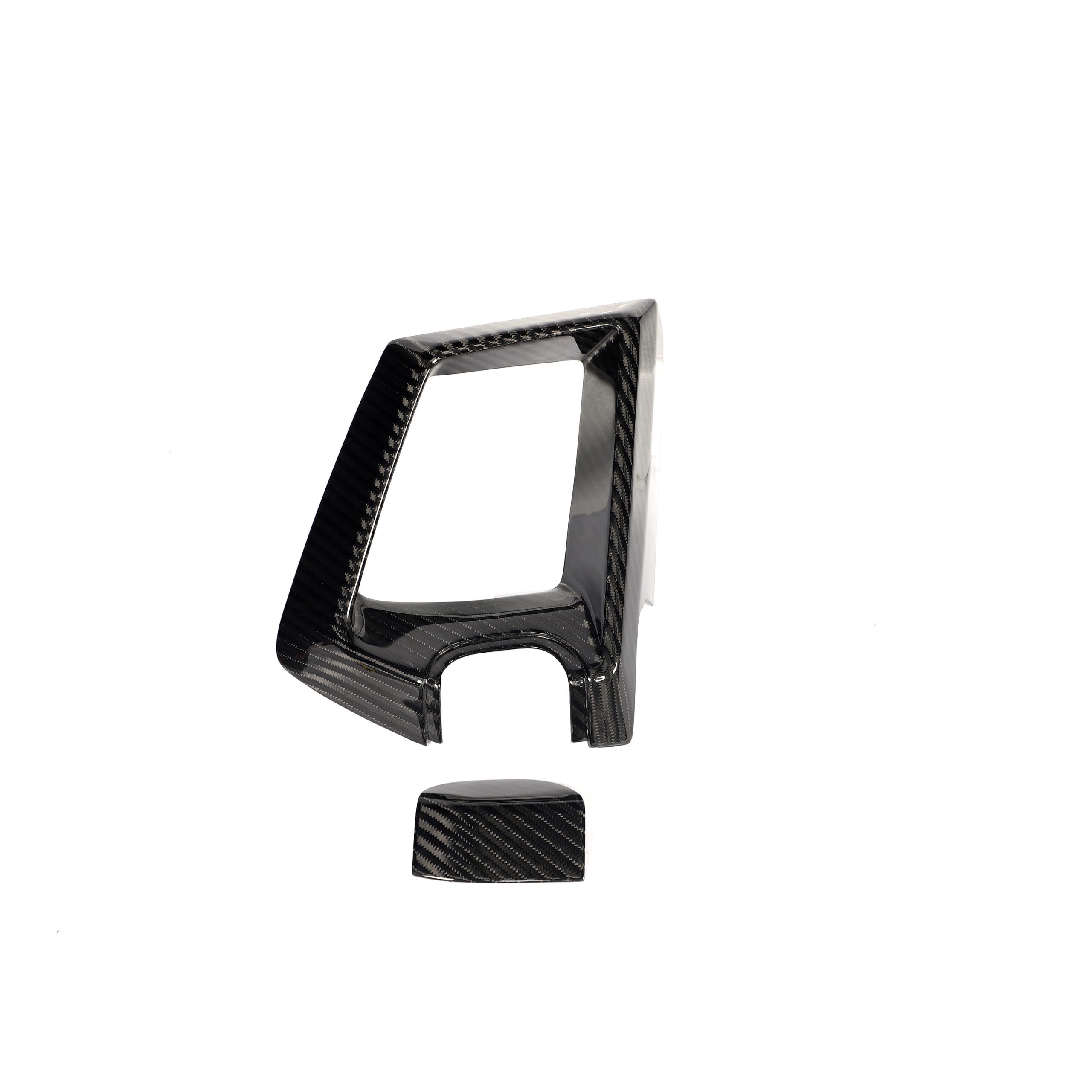 Carbon Fiber Front Bumper Grille Cover Trim Accessories