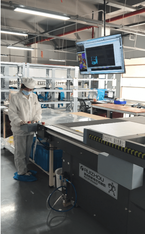 Picture of fabric cutting