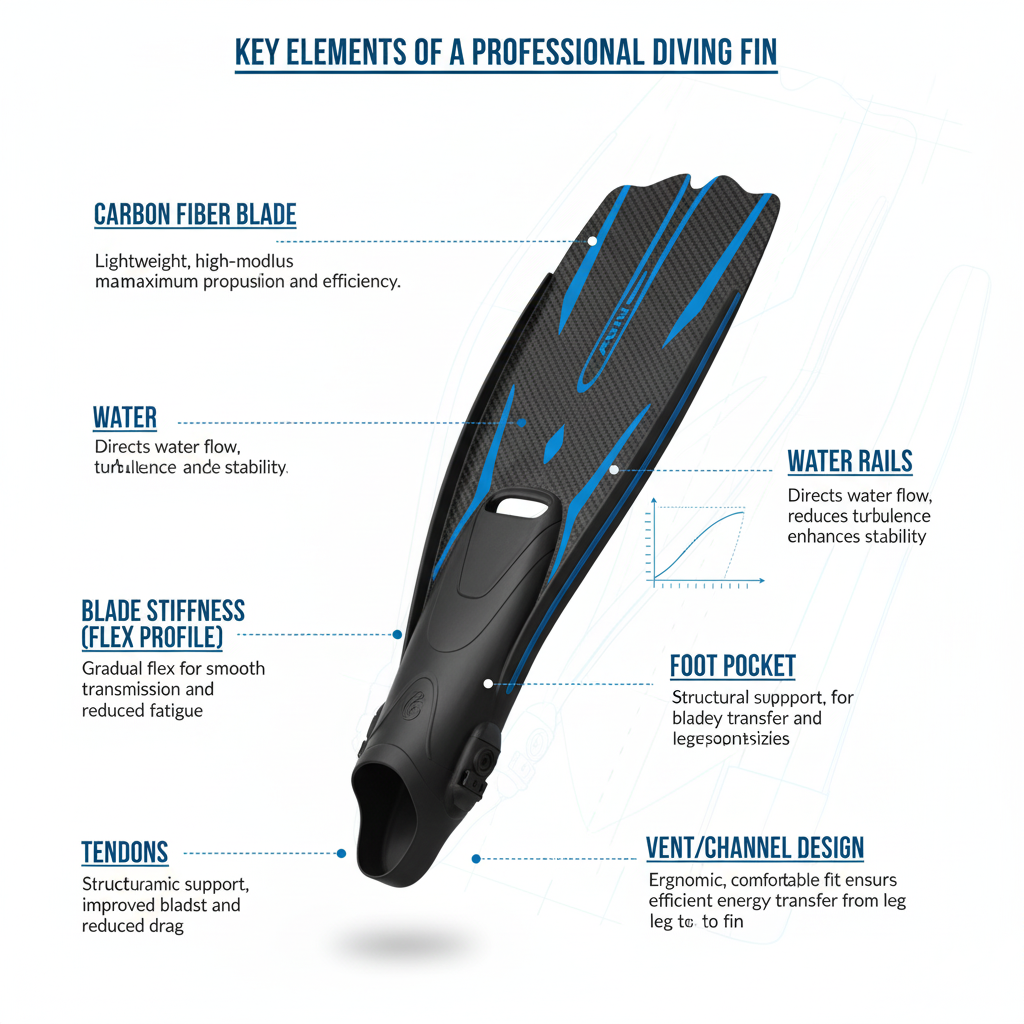 Illustration of the key elements for professional fin design