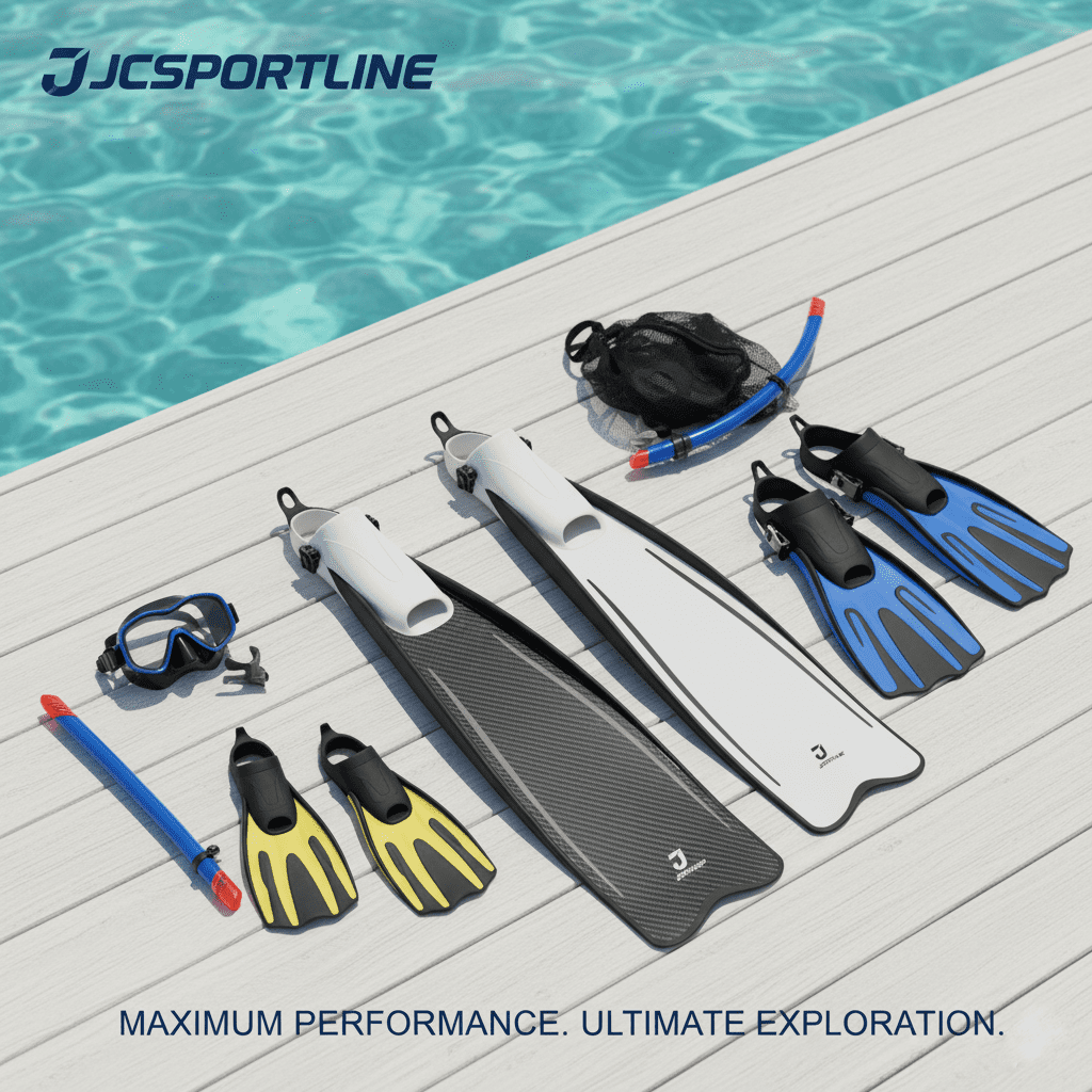 Premium JCSPORTLINE diving fins designed for maximum performance