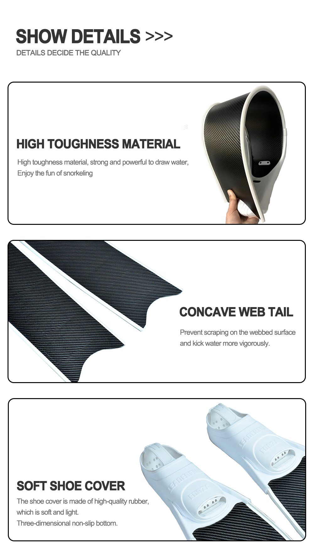 Customizable Carbon Fiber Dive Fins with OEM/ODM Support - Image 14