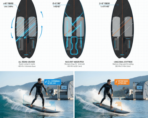 How Carbon Fiber Lay-Up Changes Electric Surfboard Performance