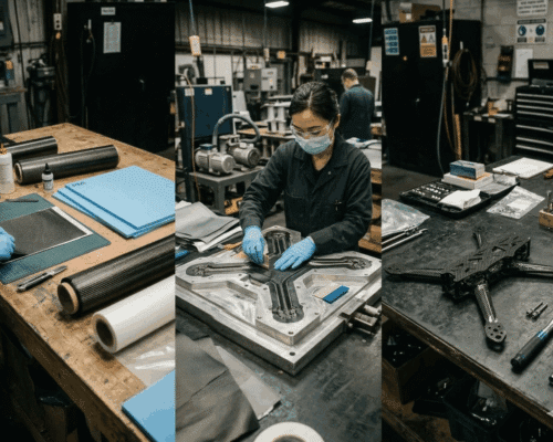 How Carbon Fiber Drone Components Are Manufactured: Materials, Tolerances and Molding Process