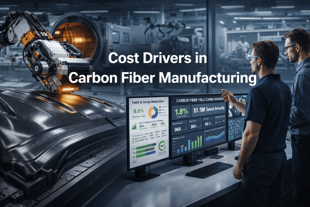Carbon fiber manufacturing plant and data monitoring
