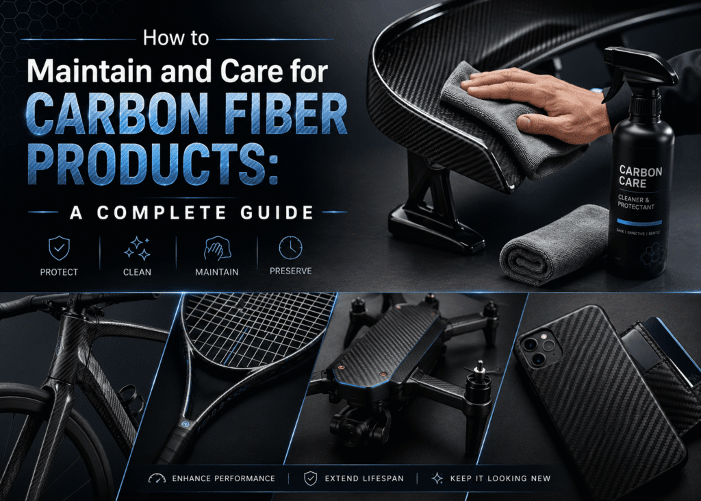 Carbon fiber care and maintenance guide banner