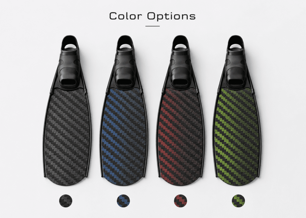 Carbon Fiber Fins Color Options