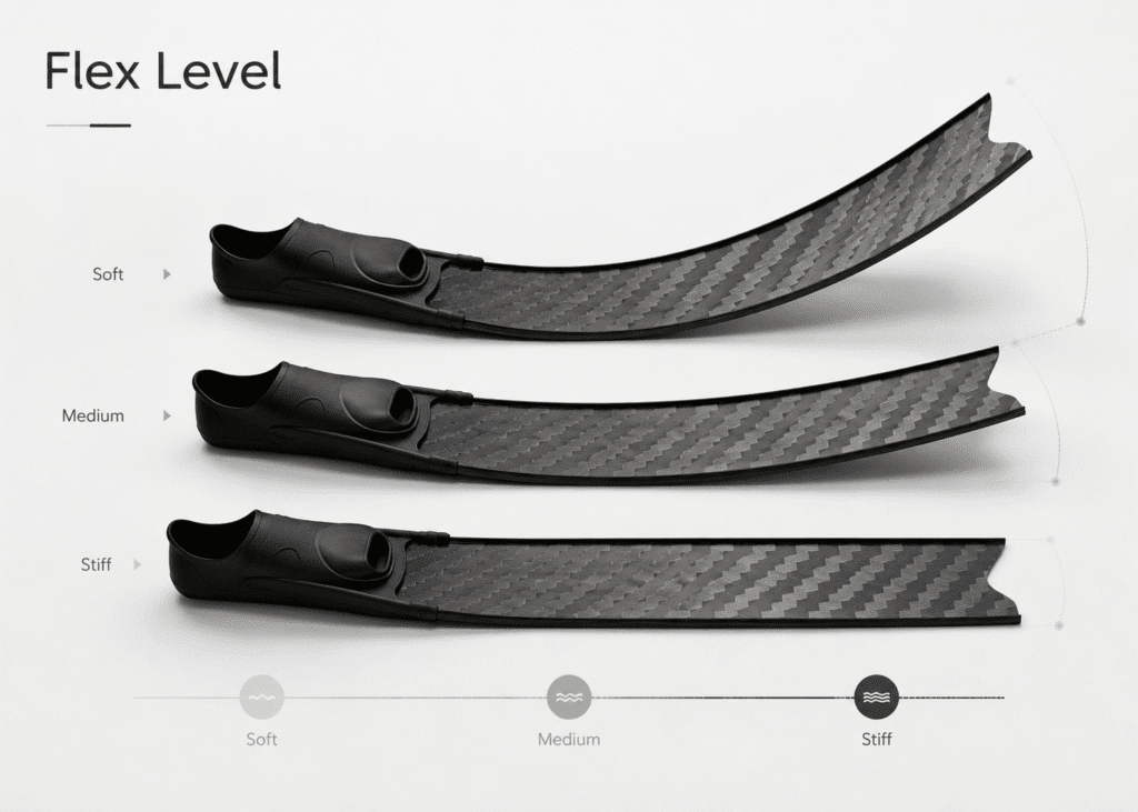 Carbon Fiber Fins Flex Level
