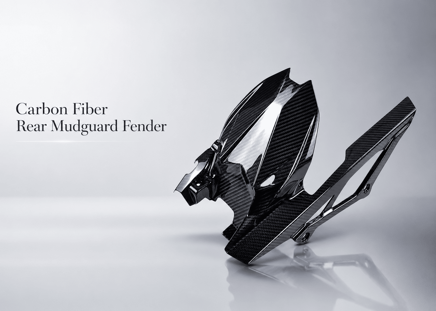carbon fiber rear mudguard fender for kawasaki