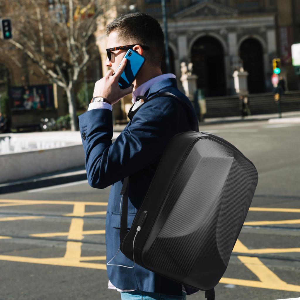 durable 3k twill matte carbon fiber backpack 4