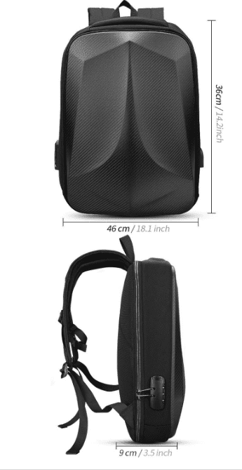 durable 3k twill matte carbon fiber backpack 5