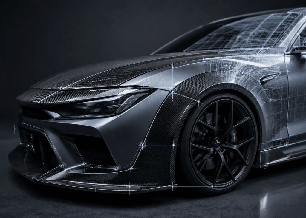 carbon fiber parts fitment banner