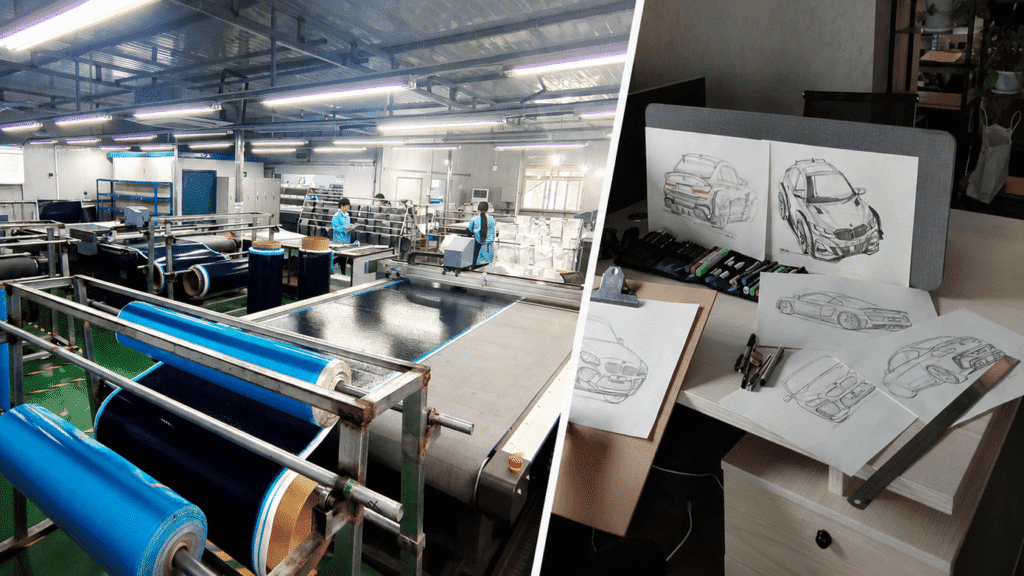 custom carbon fiber manufacturing concept to production