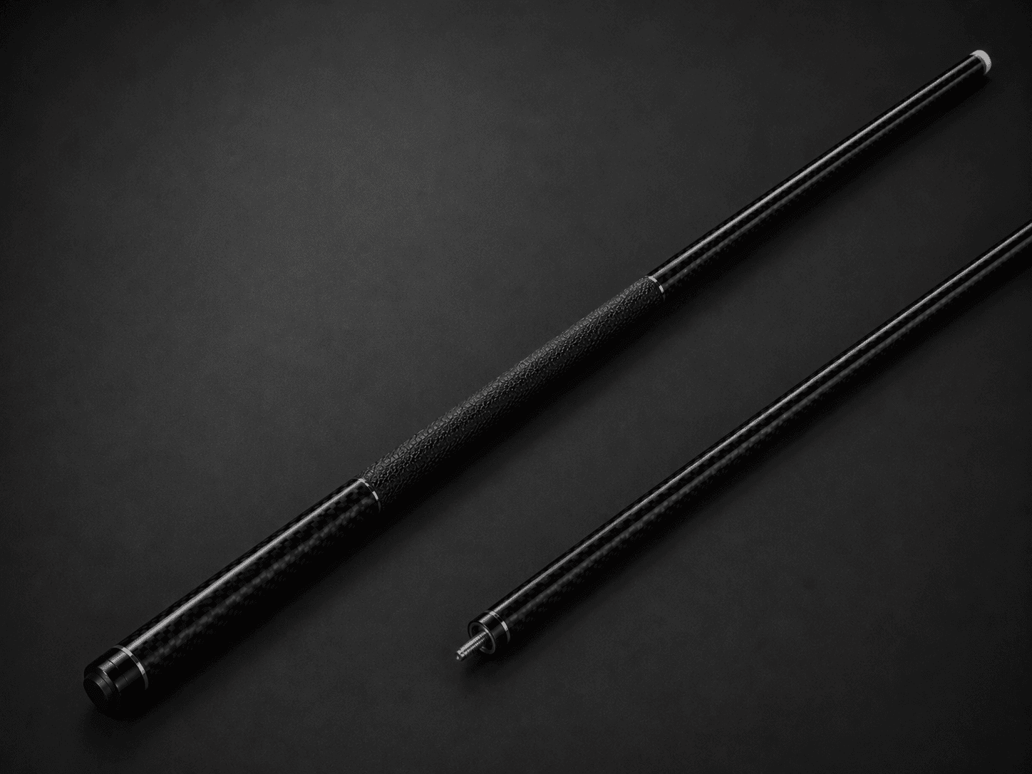 Custom carbon fiber snooker cue