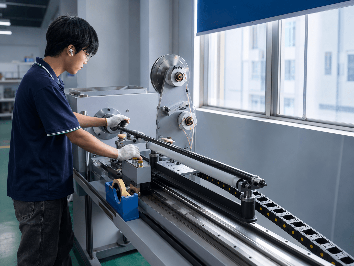 Carbon fiber pool cue quality inspection