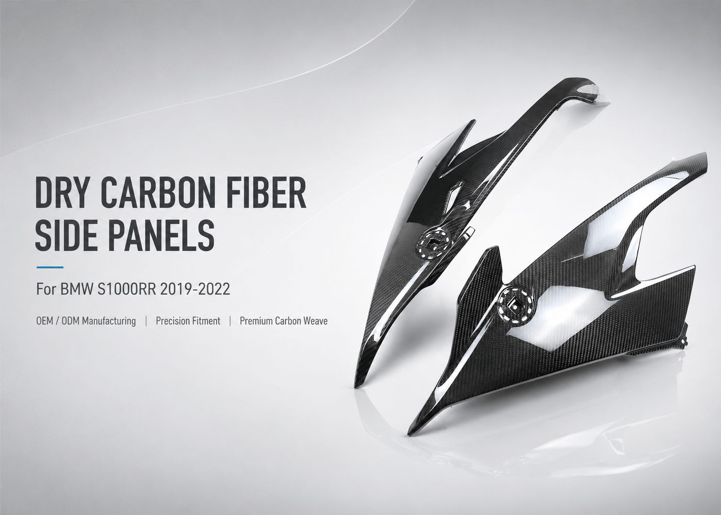 bmw S1000rr dry carbon fiber side panels