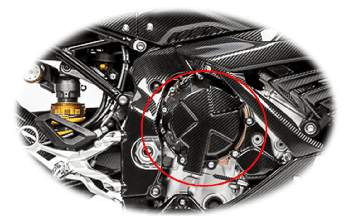 carbon fiber engine cover for bmw s1000rr 1