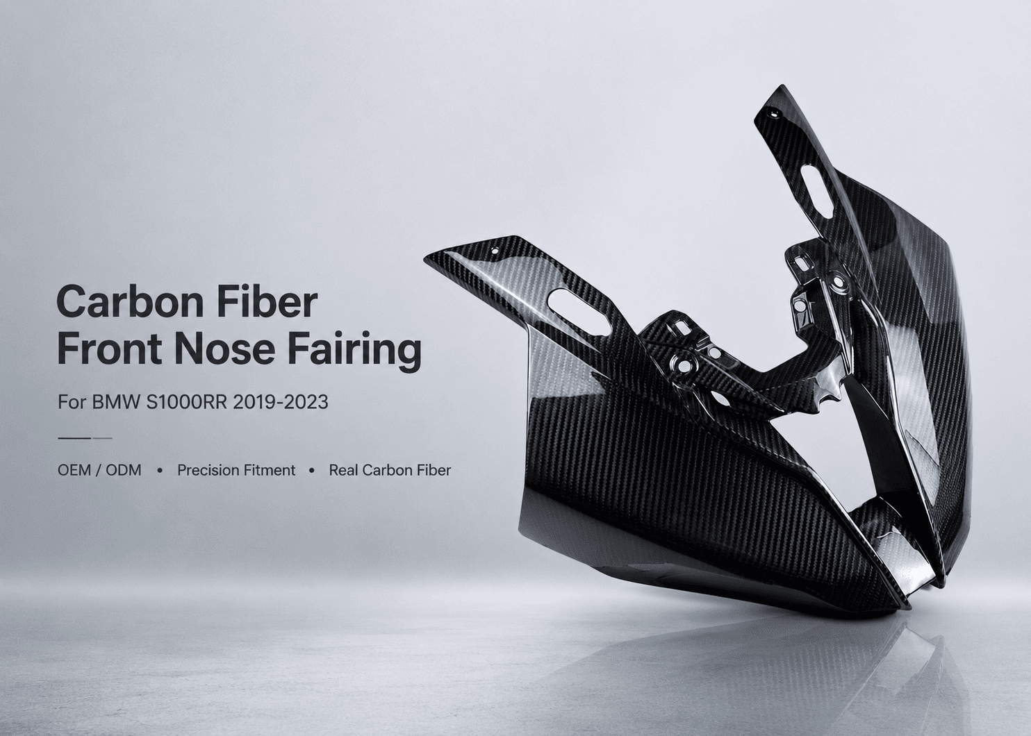 carbon fiber front nose fairing for bmw s1000rr 1
