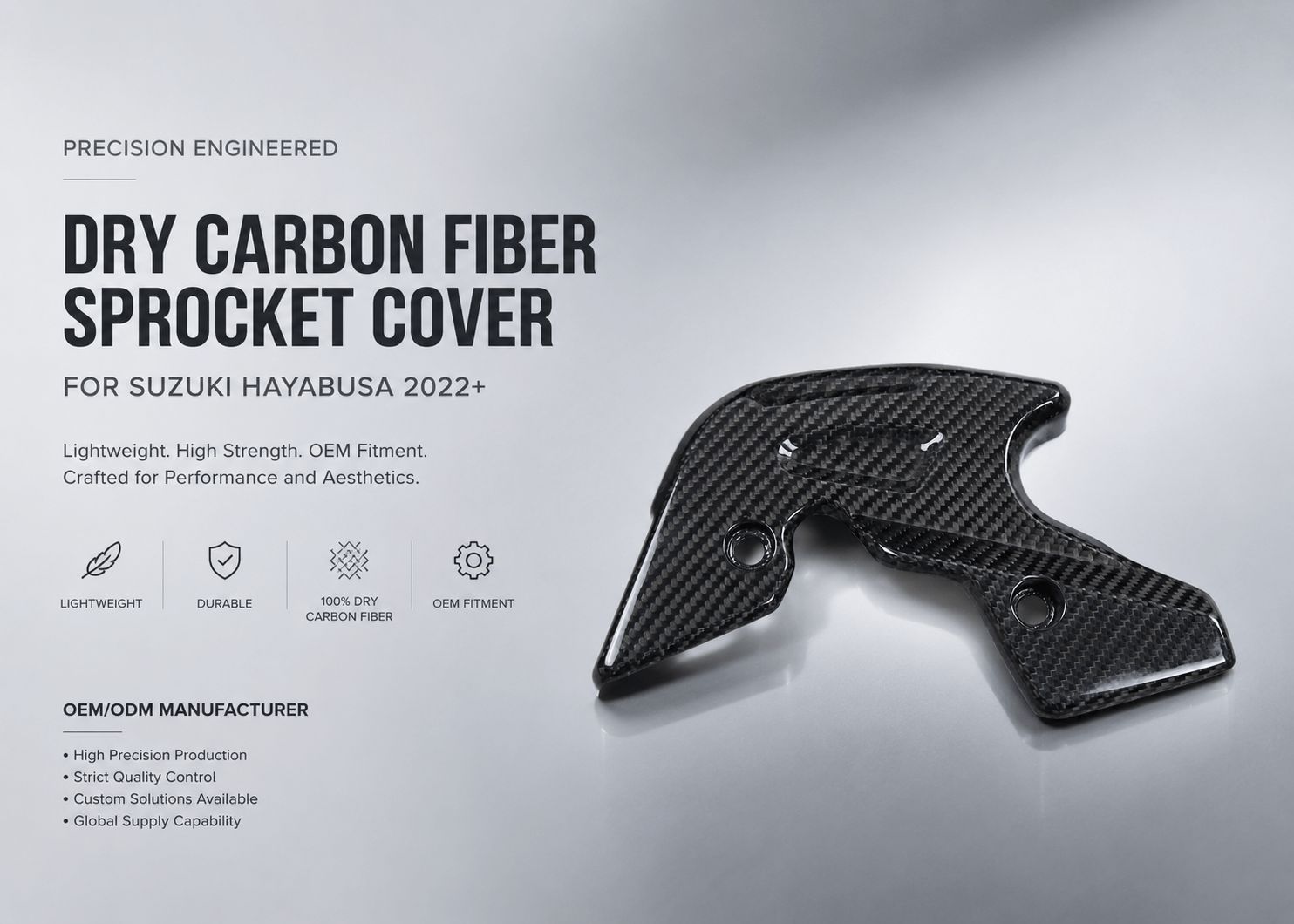 carbon sprocket cover for suzuki hayabusa 5