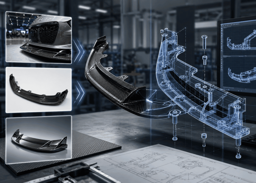custom carbon fiber product development banner