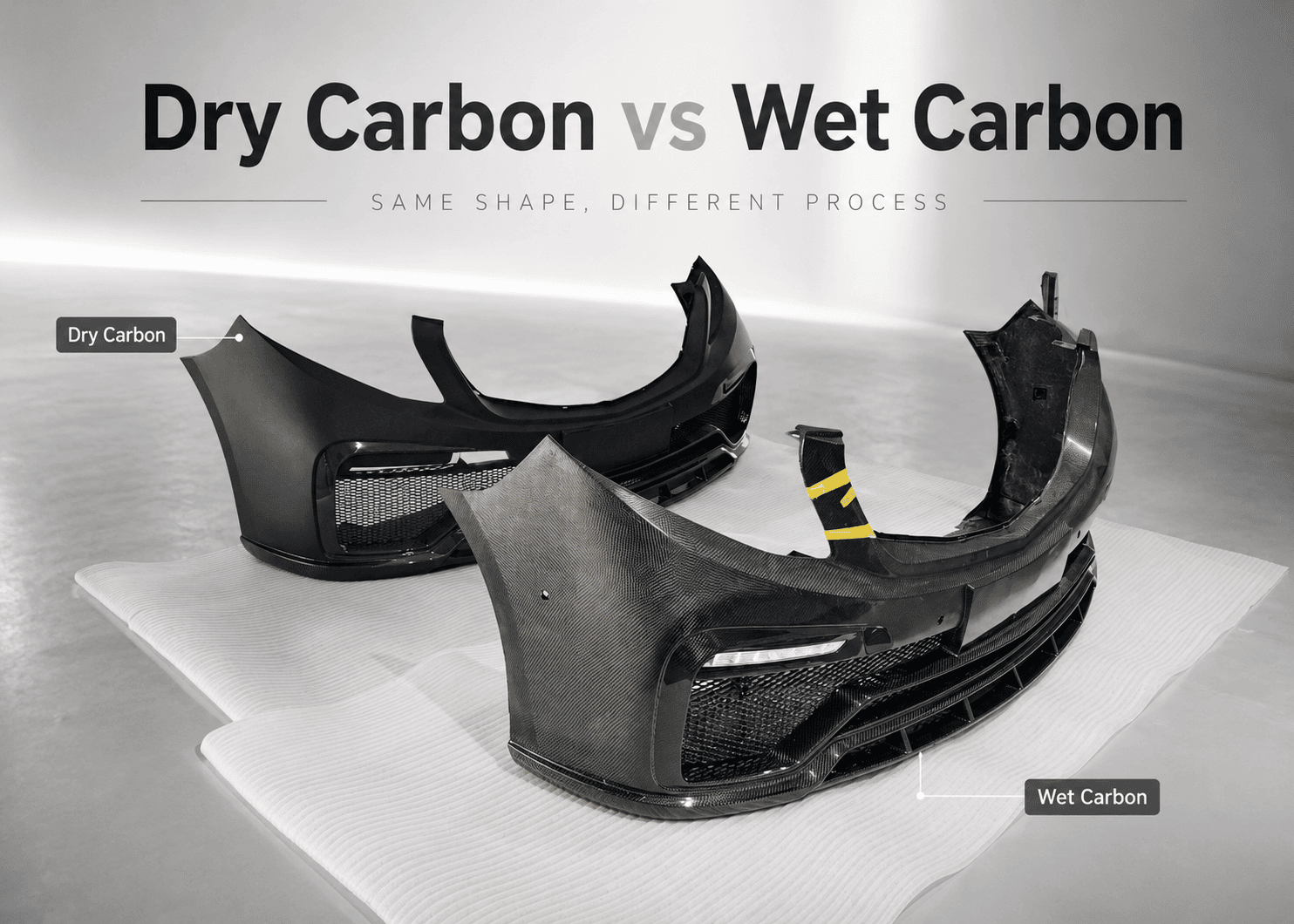 dry carbon vs wet carbon mold 1