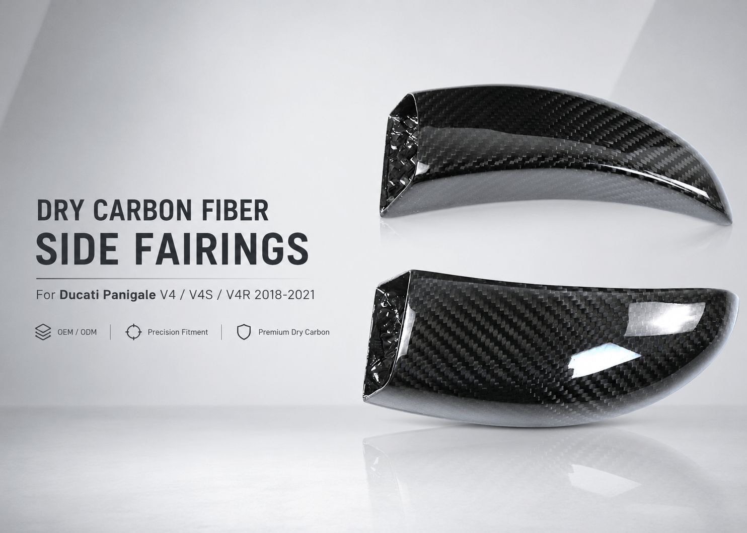 ducati panigale v4 carbon fiber side fairings 5