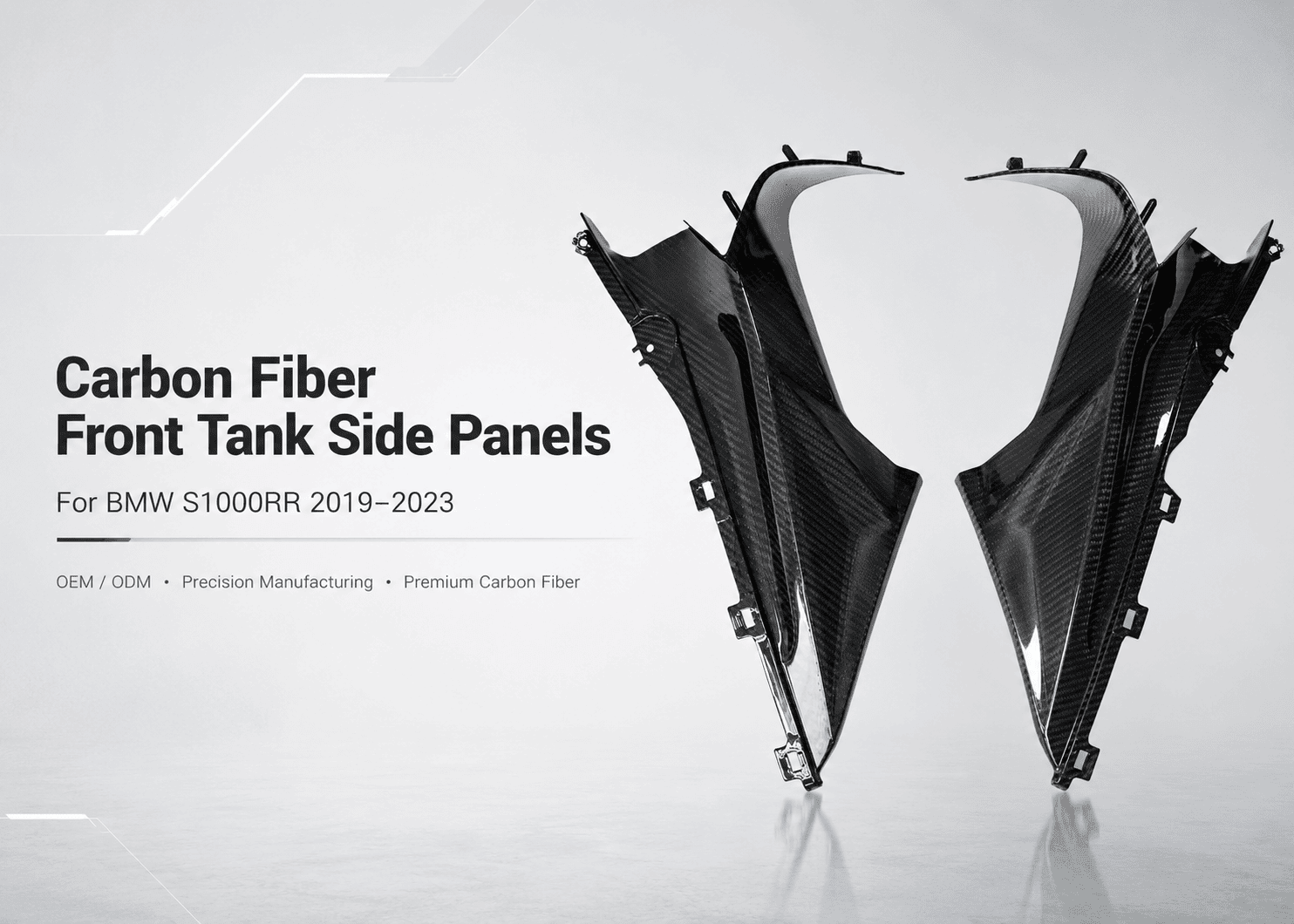 high-quality bmw carbon fiber front tank side panels 4