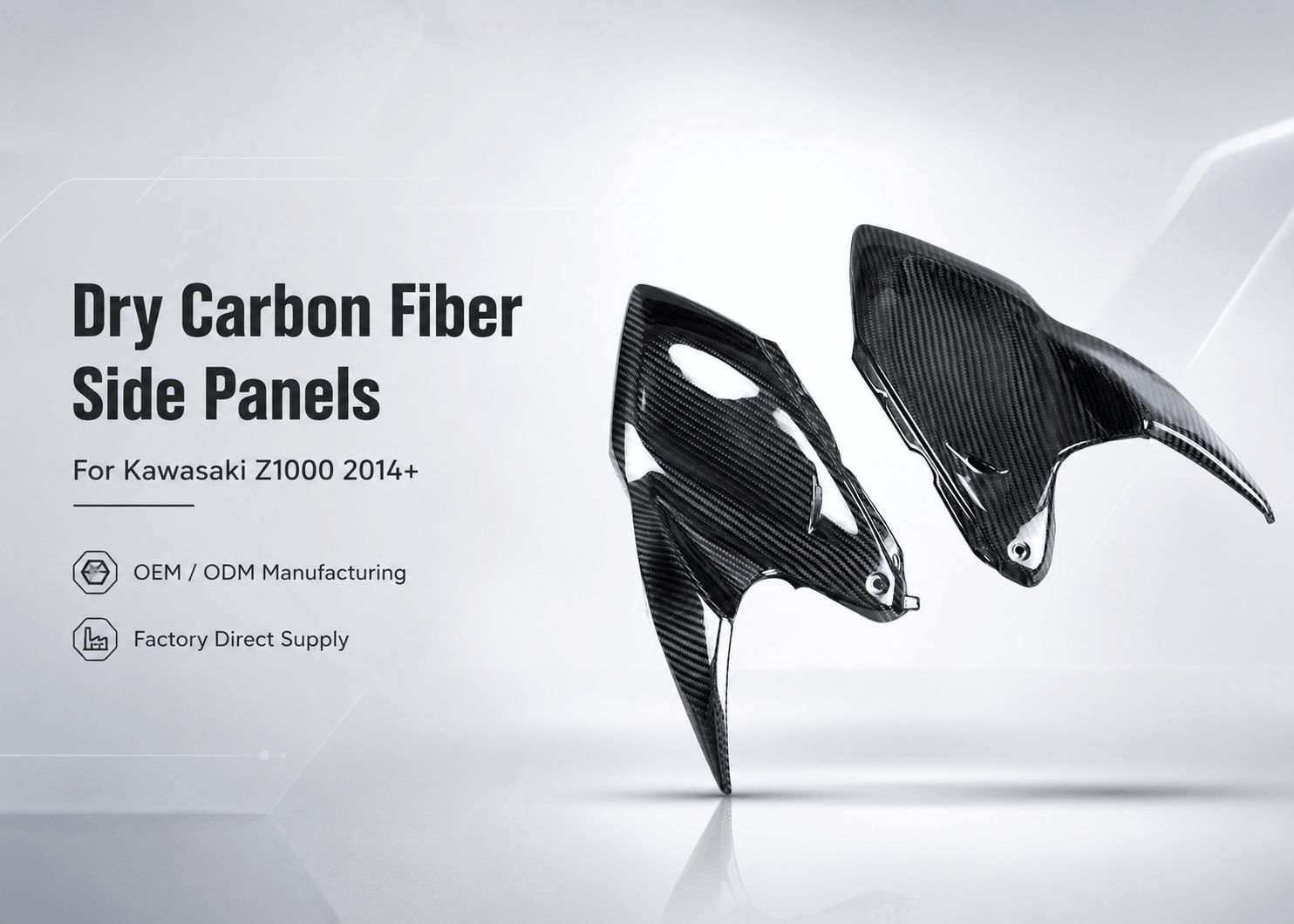 kawasaki z1000 carbon fiber side panels