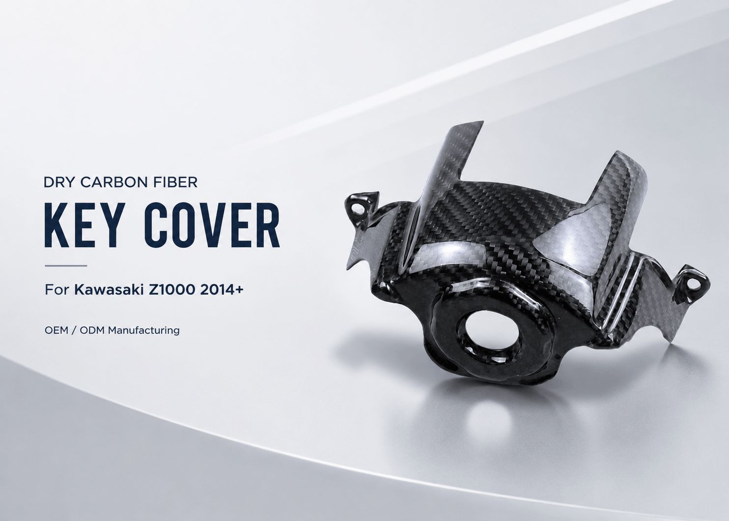 kawasaki z1000 dry carbon fiber key cover