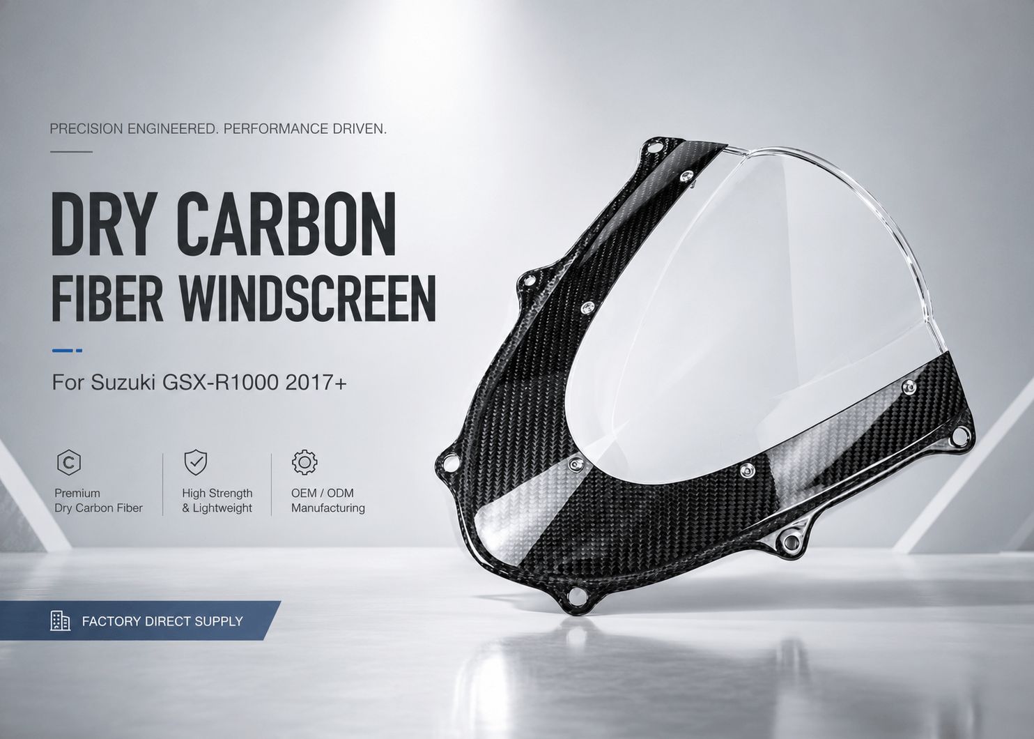 suzuki gsx-r1000 carbon fiber windscreen 6