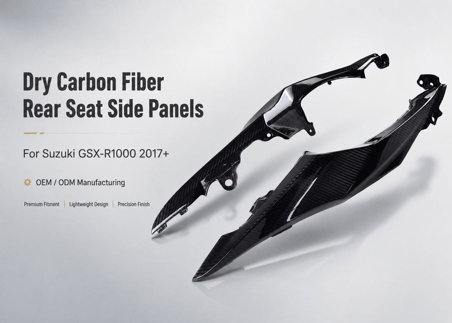 suzuki gsx-r1000 carbon rear seat side panels 6