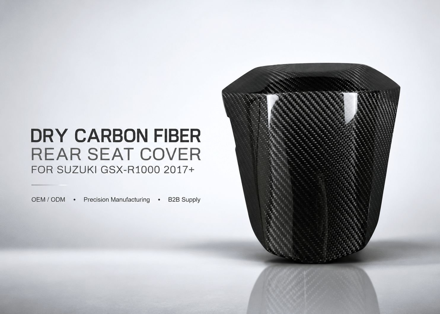 suzuki gsx-r1000 dry carbon fiber rear seat cover 6