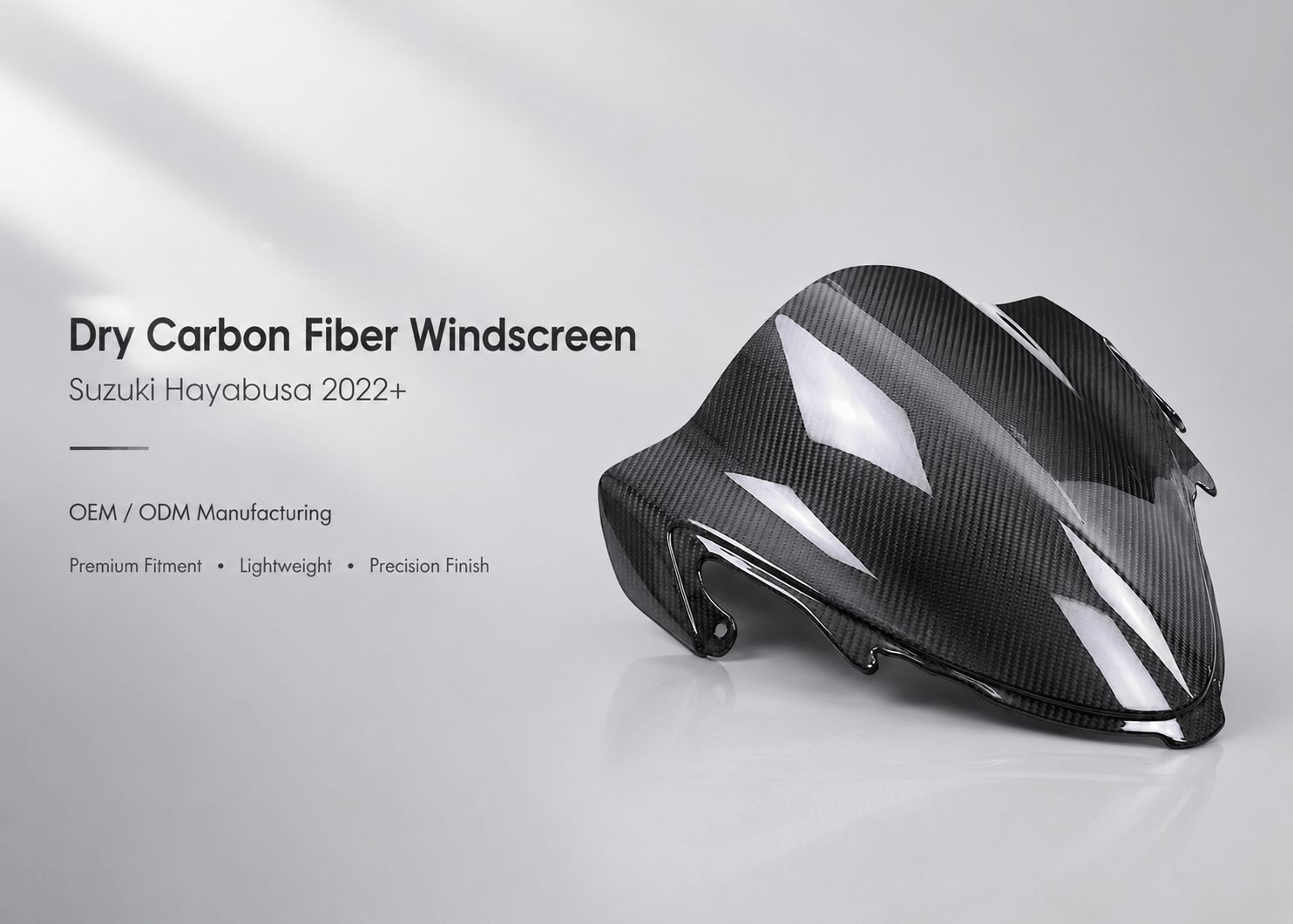 suzuki hayabusa dry carbon fiber windscreen 6