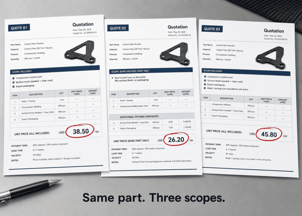 Custom Carbon Fiber Parts Cost 1